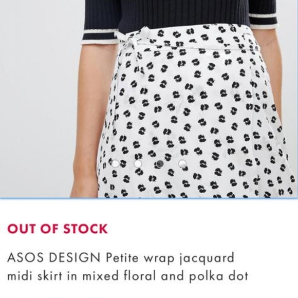 ASOS floral wrap midi skirt - Picture 3 of 9